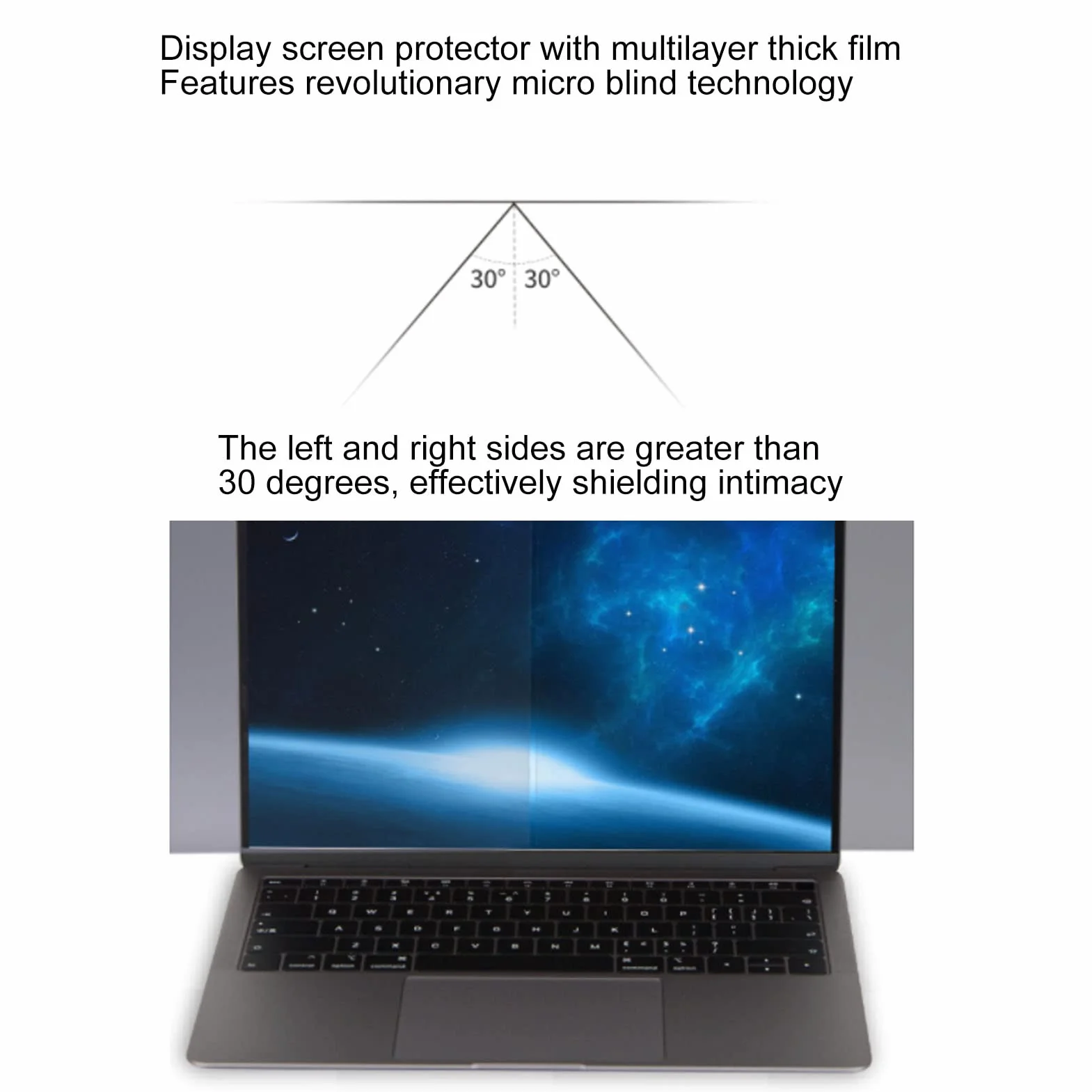 LenTLy Blickschutz-Bildschirm, 24 Zoll für , Blickschutzfilter für Computerbildschirm, für Breitbildschirm 16:9, Desktop-, Bildschirmschutz