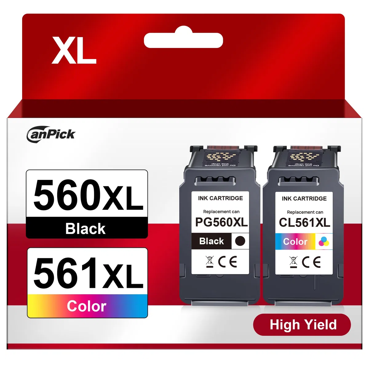 Canon PG-560XL CL-561XL Multipack Patronen Ersatz für Canon Pixma TS5350 TS5351 TS5352 TS5353 TS7451 TS7450 Drucker
