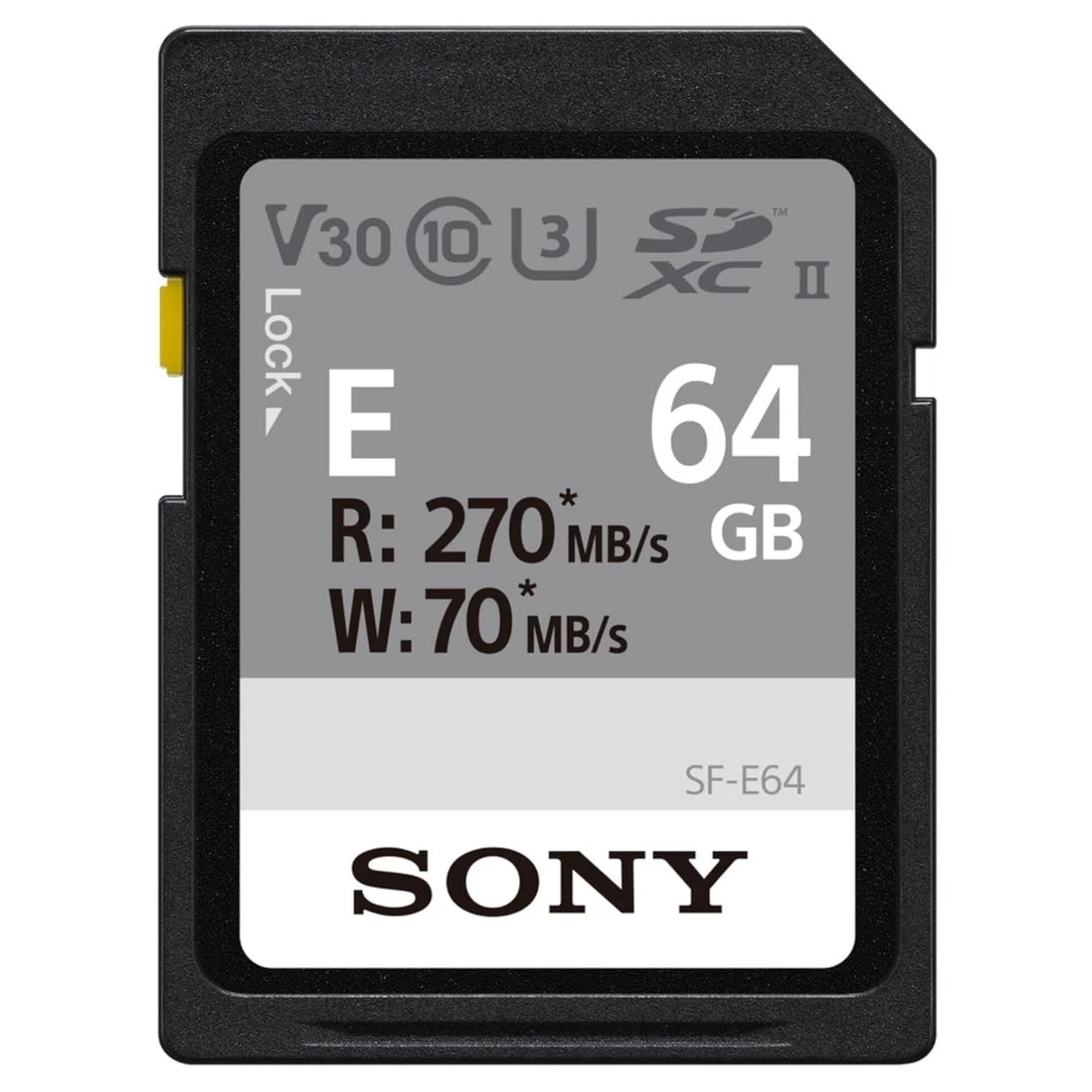 Sony SFE64A Speicherkarte – 64 GB High-Speed SD-Karte für 4K Video & Profi-Fotografie