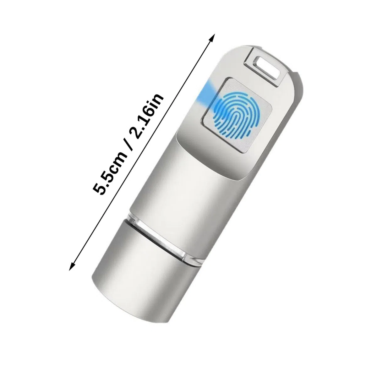Fingerabdruck USB C Laufwerk 16–256 GB Sichere Biometrische Verschlüsselung Tragbarer Speicher