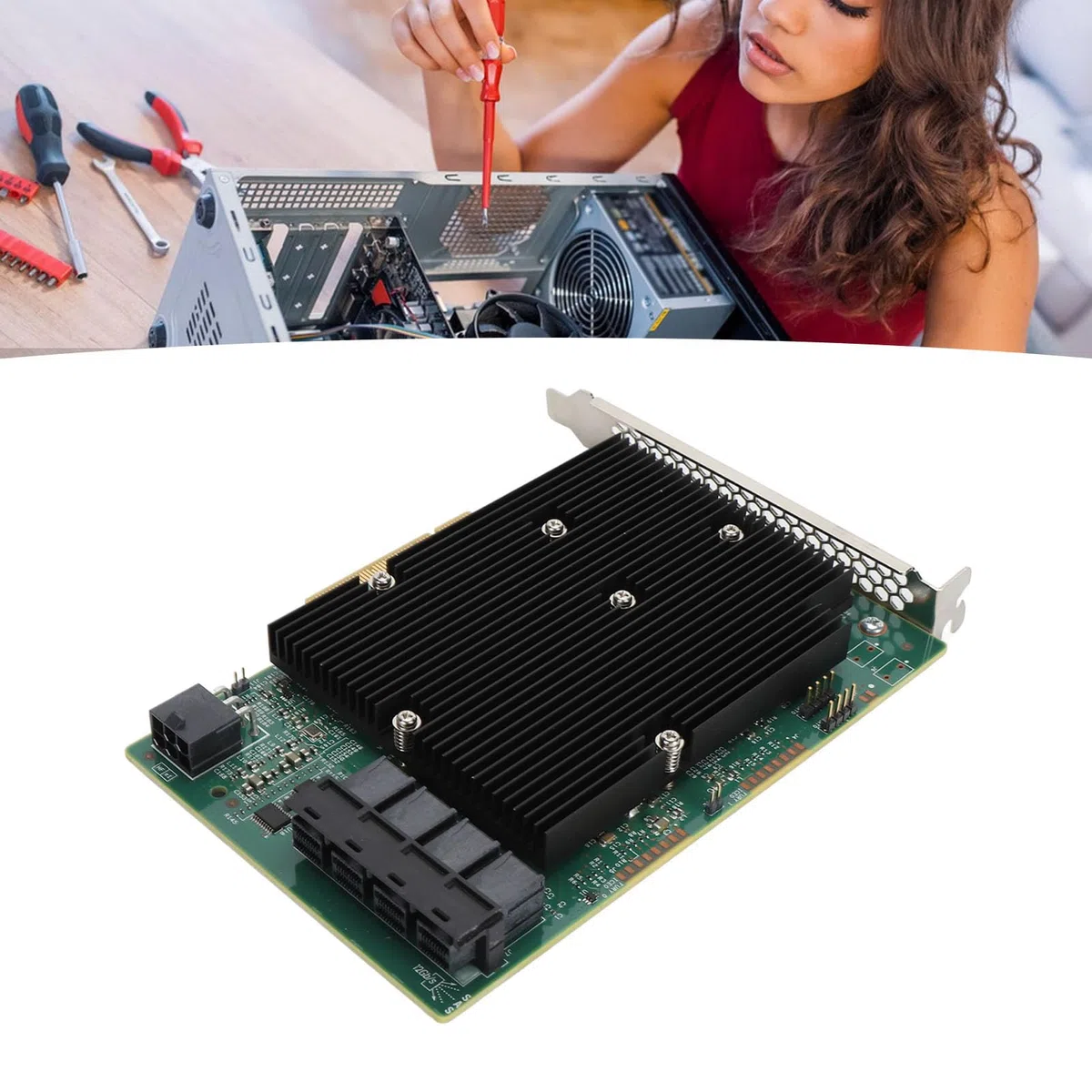 LSI SAS 9300 16I HBA-Karte SAS-Controller für Server