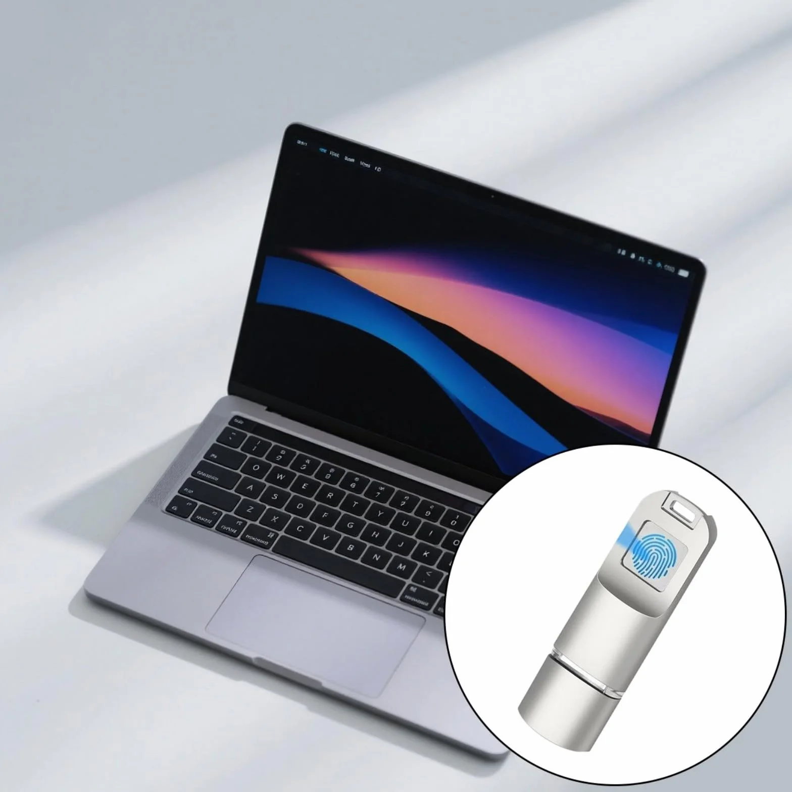 Fingerabdruck USB C Laufwerk 16–256 GB Sichere Biometrische Verschlüsselung Tragbarer Speicher