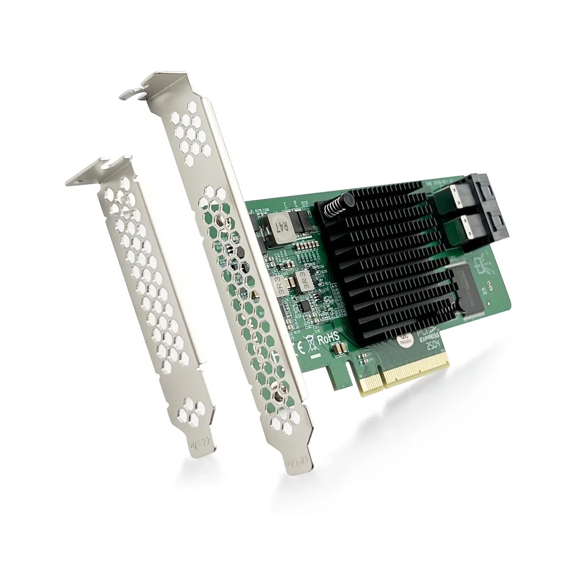 Broadcom SAS 3008 PCI-E SAS/SATA HBA RAID-Controllerkarte, kompatibel mit SAS 9300-8I