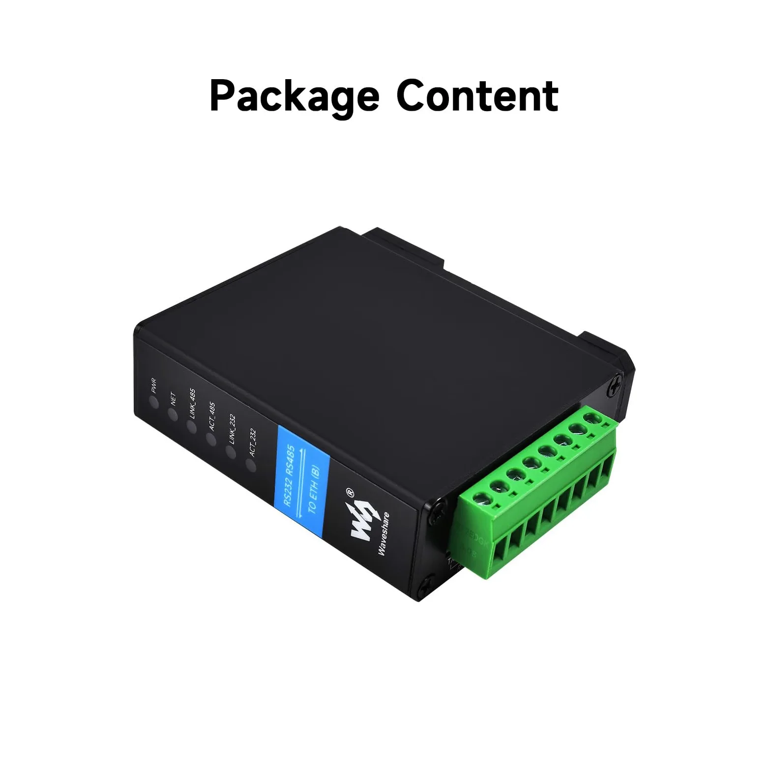 Waveshare RS232 RS485 to RJ45 Ethernet Serial Server Dual Channels Dual Ethernet Ports Module